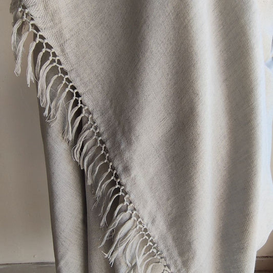 Mens Cashmilon Shawl Grey