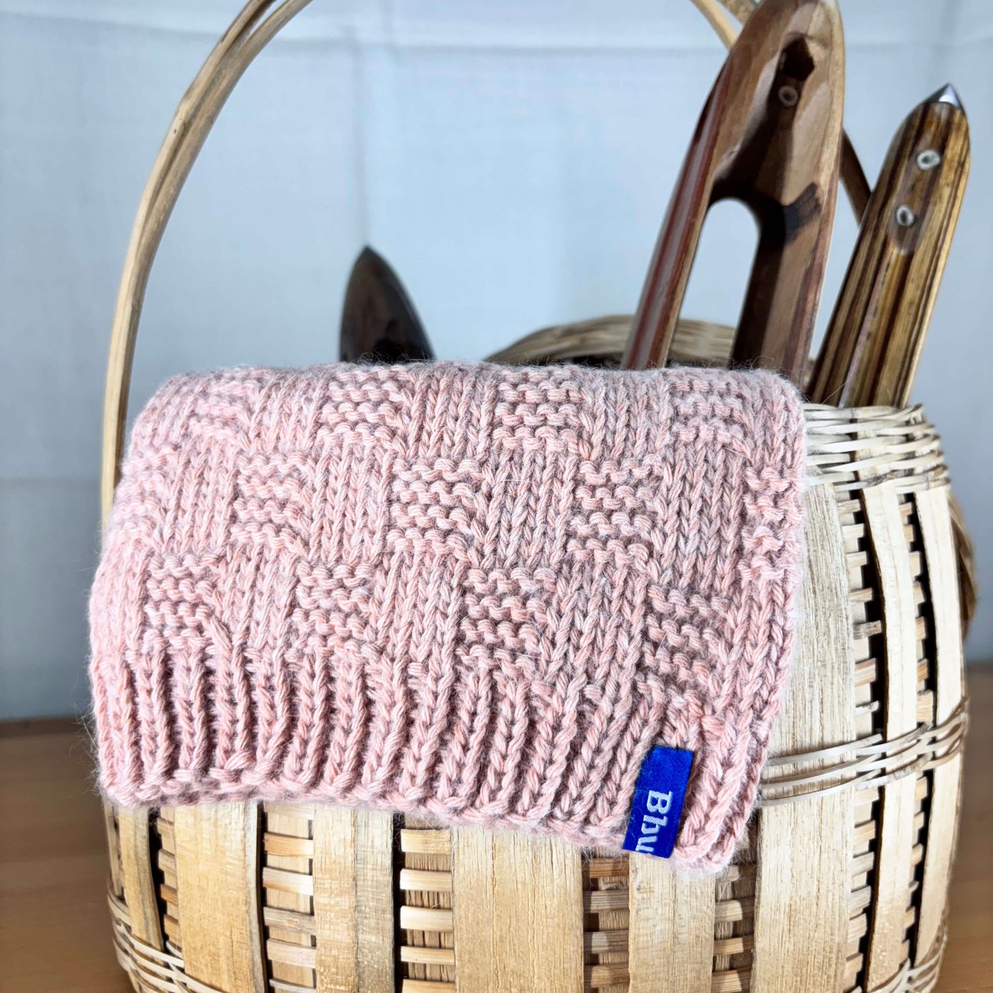 Kids Angora and Merino Wool Beige Beanie(Design Pattern may vary)
