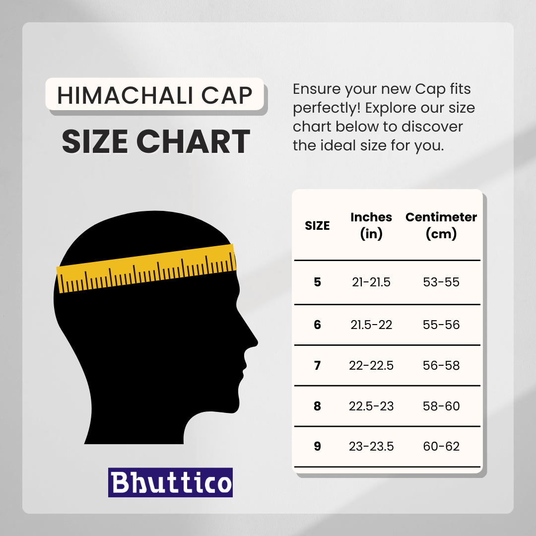 Green Himachali Cap - Bushehri Style - Bhuttico Shawls