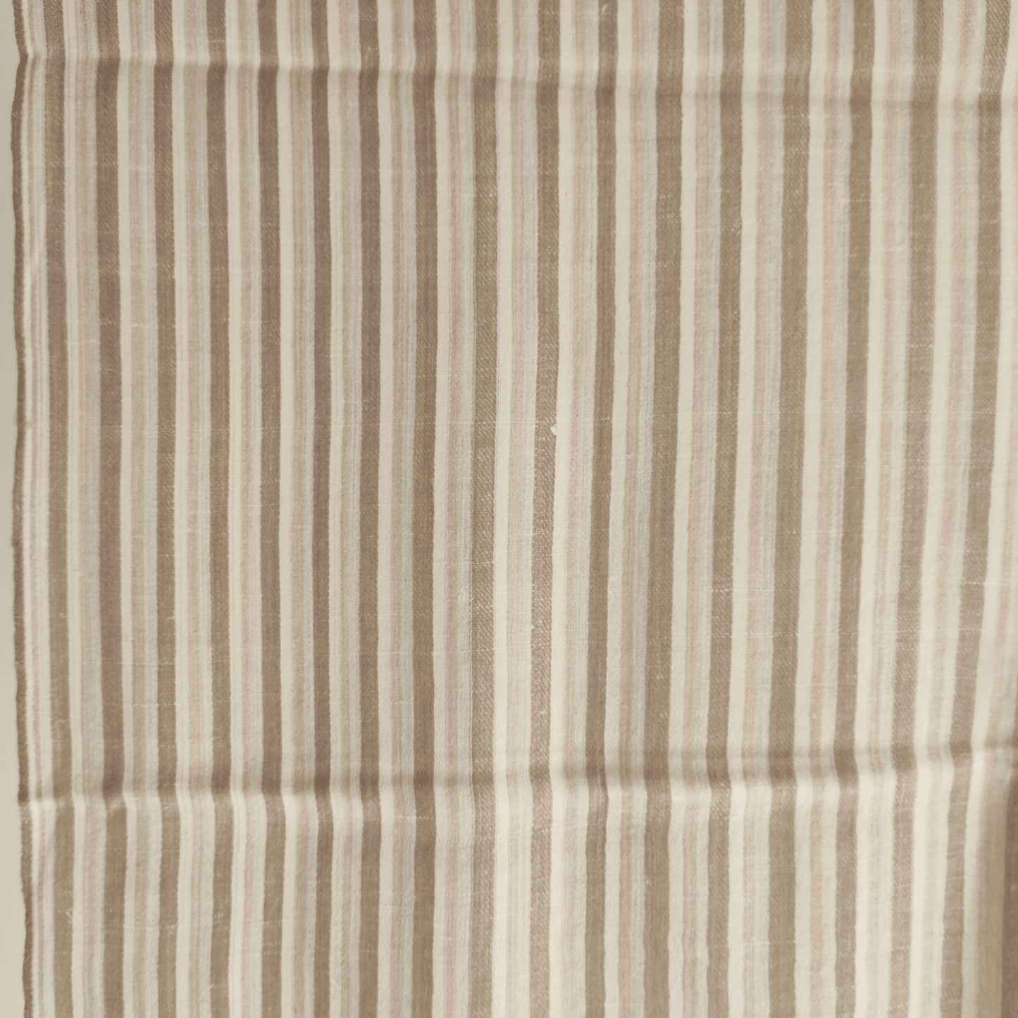 Hand Woven Pashmina + Merino Wool Kullu Stole - Striped (Beige) - Bhuttico Shawls