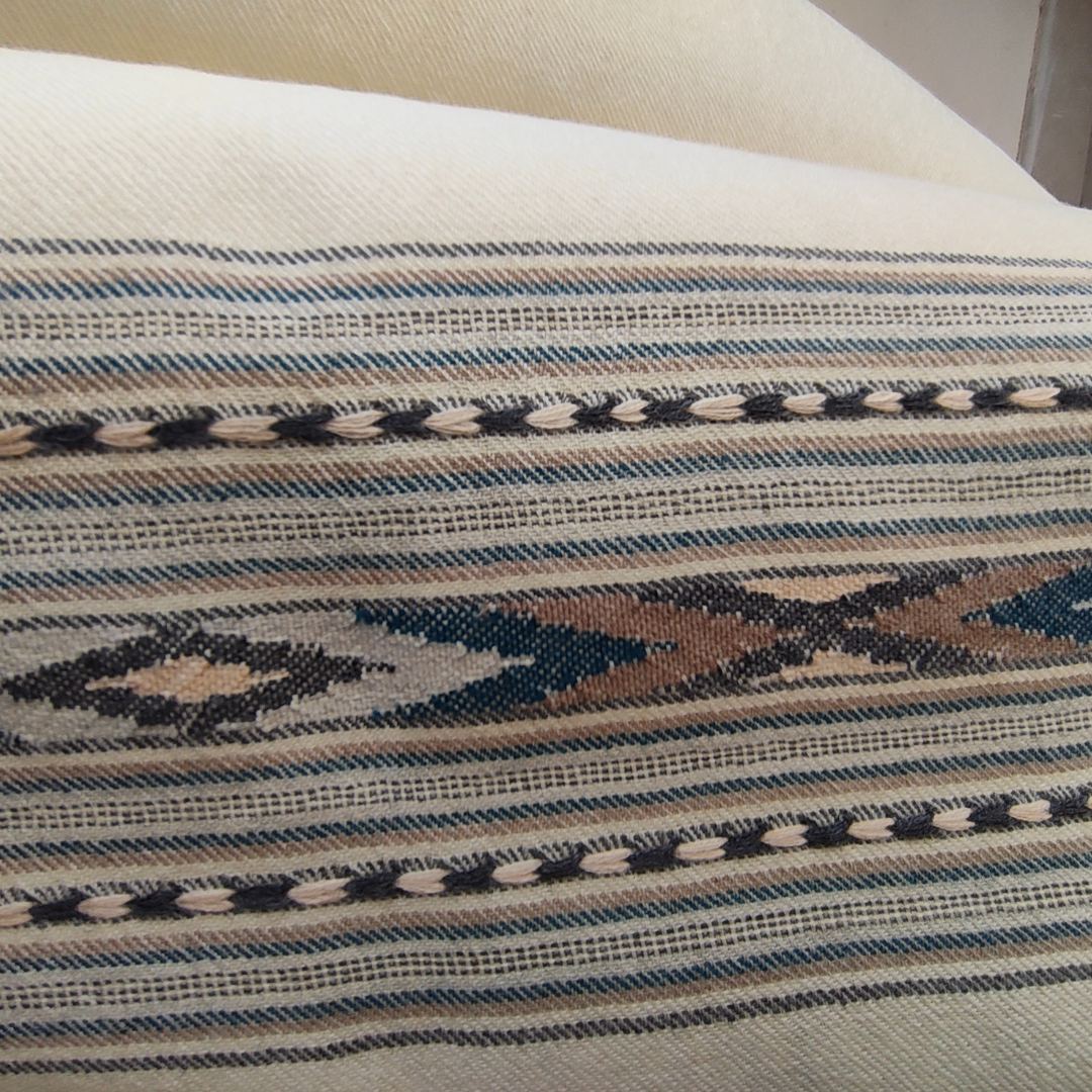 Mens Pure Wool Shawl White
