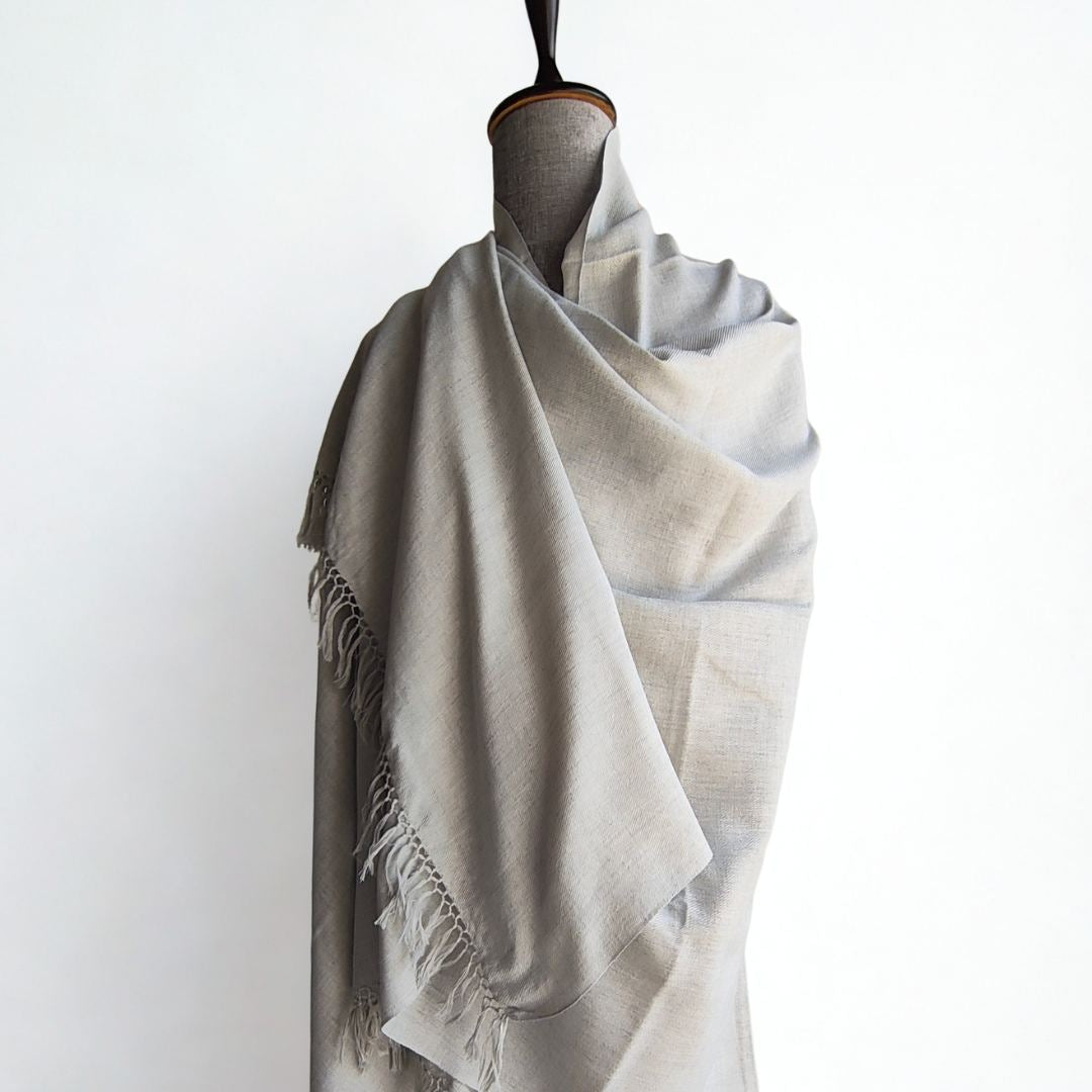 Mens Cashmilon Shawl Grey
