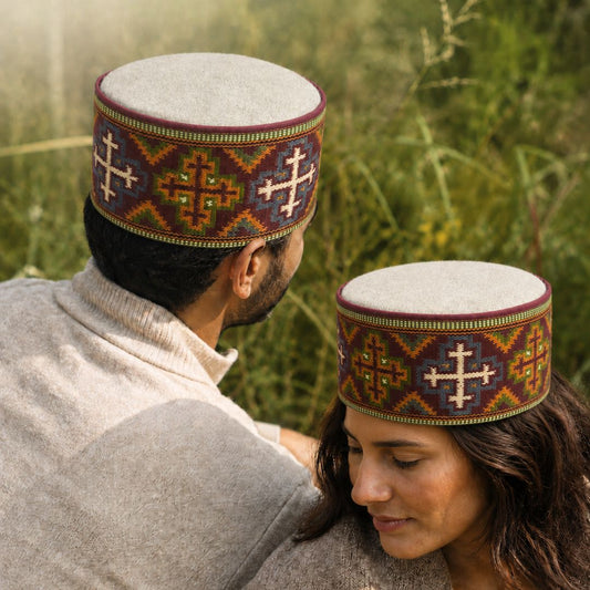 Colorful Traditional Typical Himachali Cap