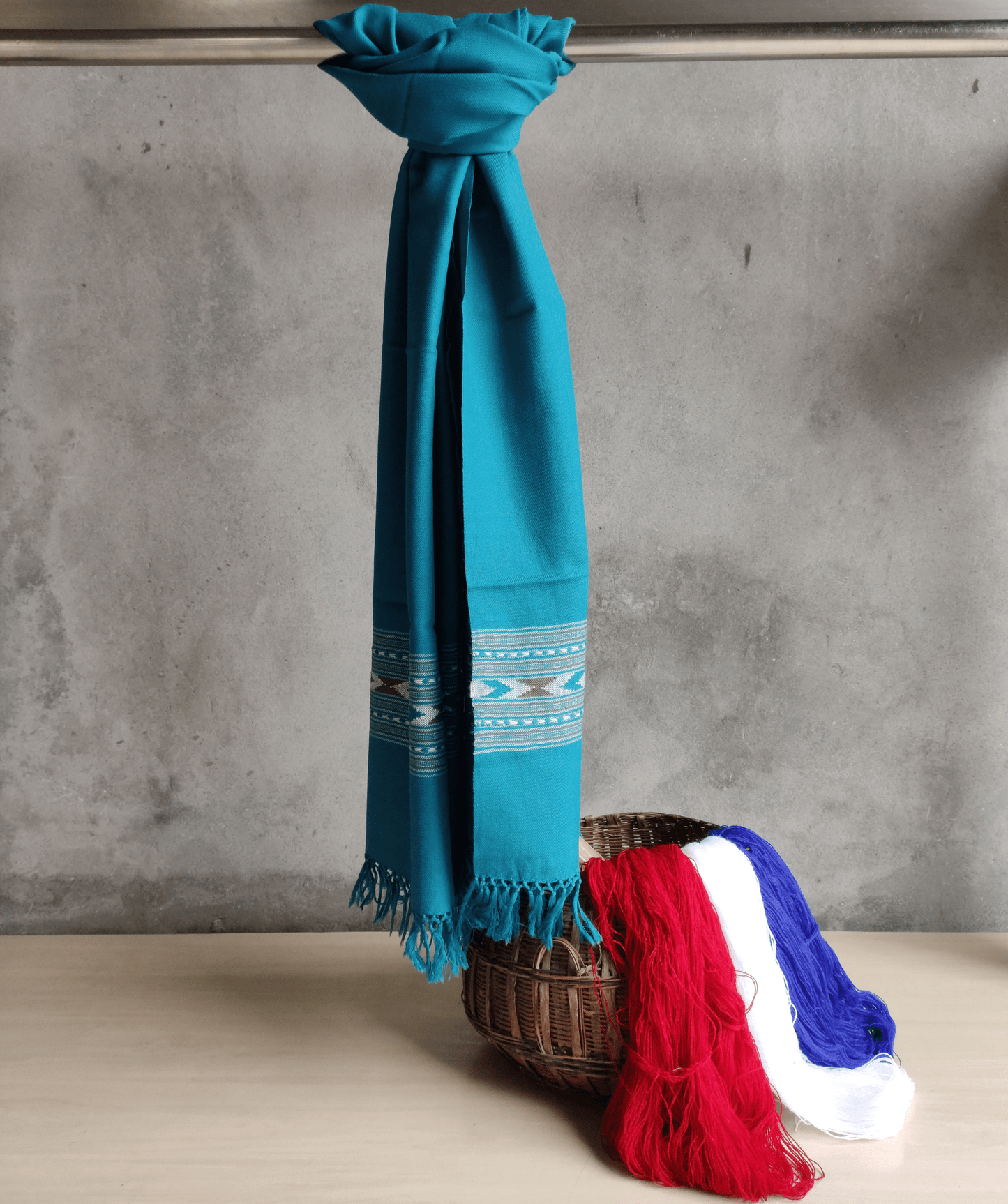 Hand Woven Pure Wool Kullu Stole