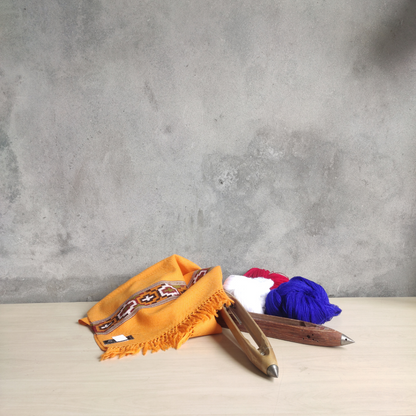 Pure Merino Wool Kullu Stole (Mustard)