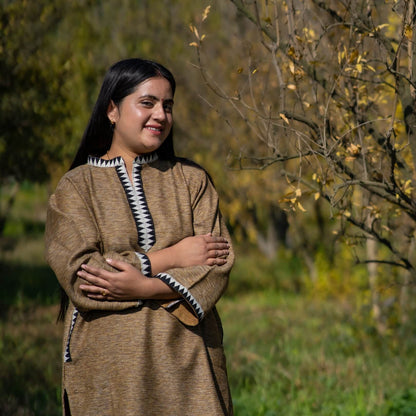 Merino Wool Co-ord Set for Women (Camel Brown)