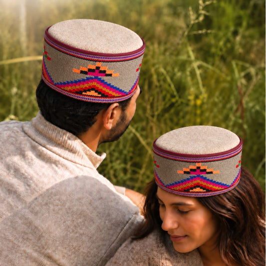 Colorful Traditional Typical Himachali Cap