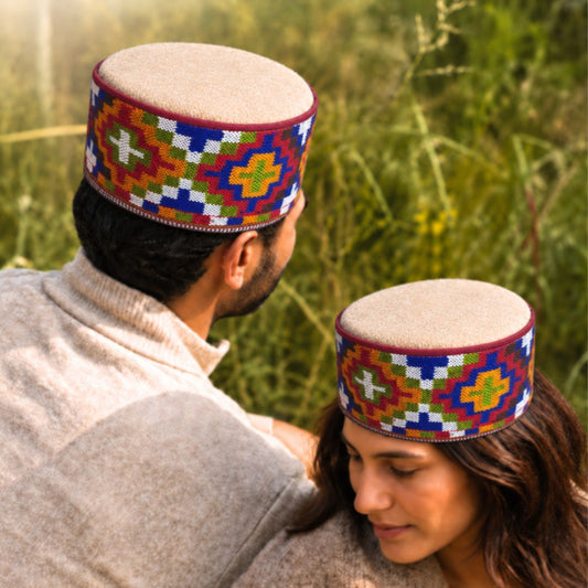Colorful Traditional Typical Himachali Cap