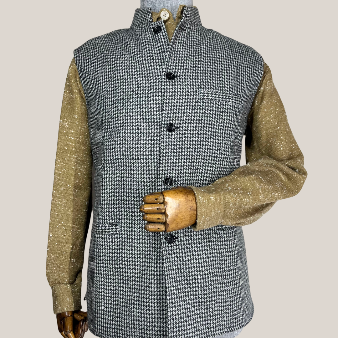 Men's Grey Woolen Nehru Jacket