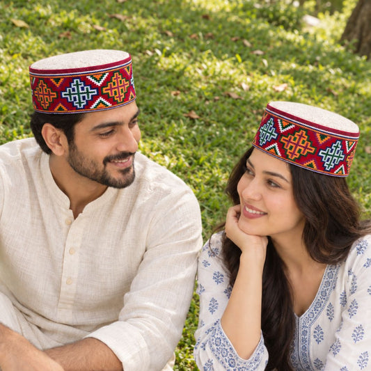 Colorful Traditional Typical Himachali Cap