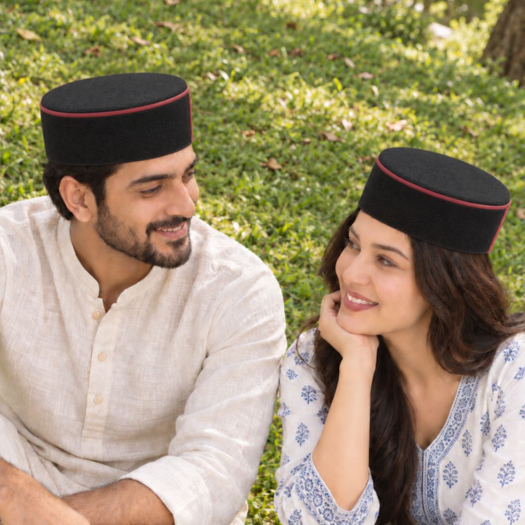 Himachali Topi Black - Lahauli