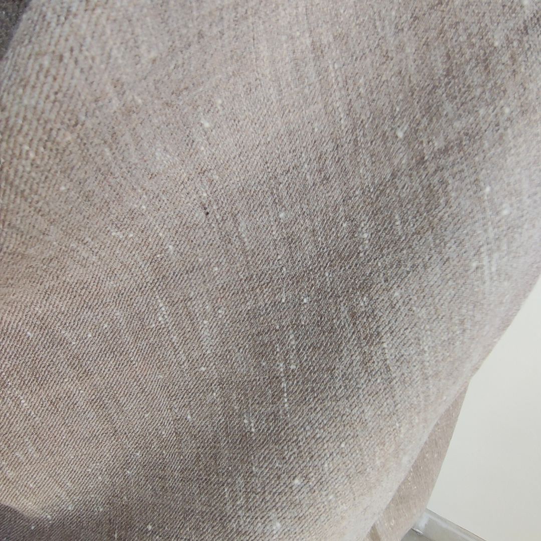 Mens Pure Angora+ Wool Shawl Taupe Grey
