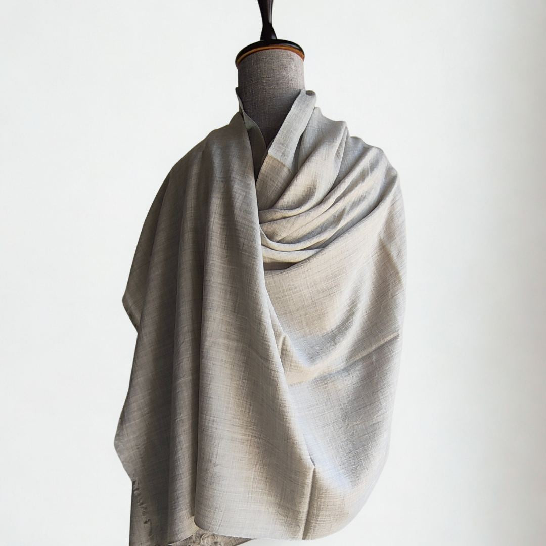 Mens Pure Woolen Shawl Grey