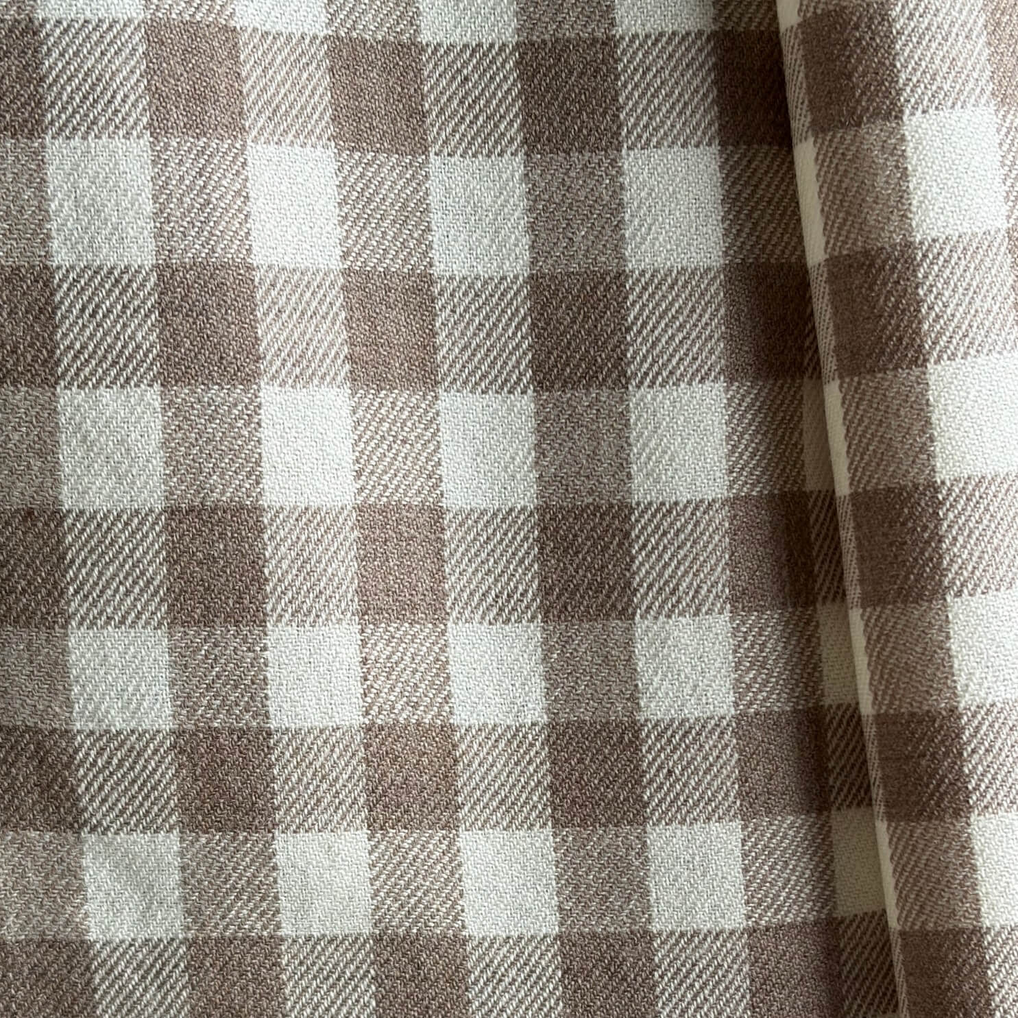 check boxes on merino wool stole  check design