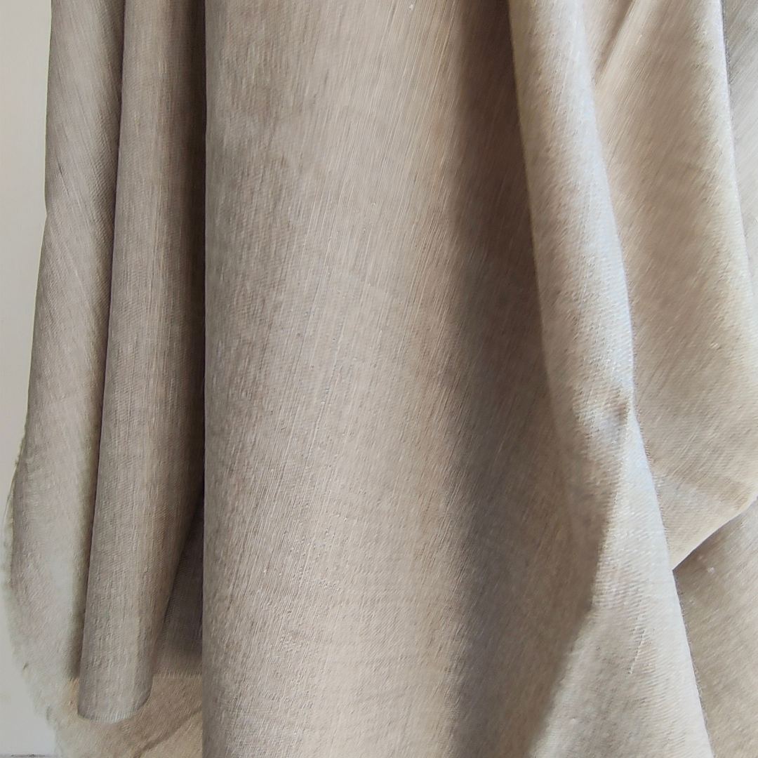 Mens Pure Pashmina Shawl Taupe Grey
