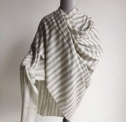 Mens Pure Pashmina Shawl ( Stripes Loi)