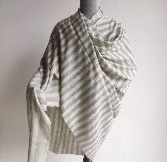 Mens Pure Pashmina Shawl ( Stripes Loi)