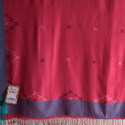 Pure Merino Wool Saree- Magenta (Limited Edition)