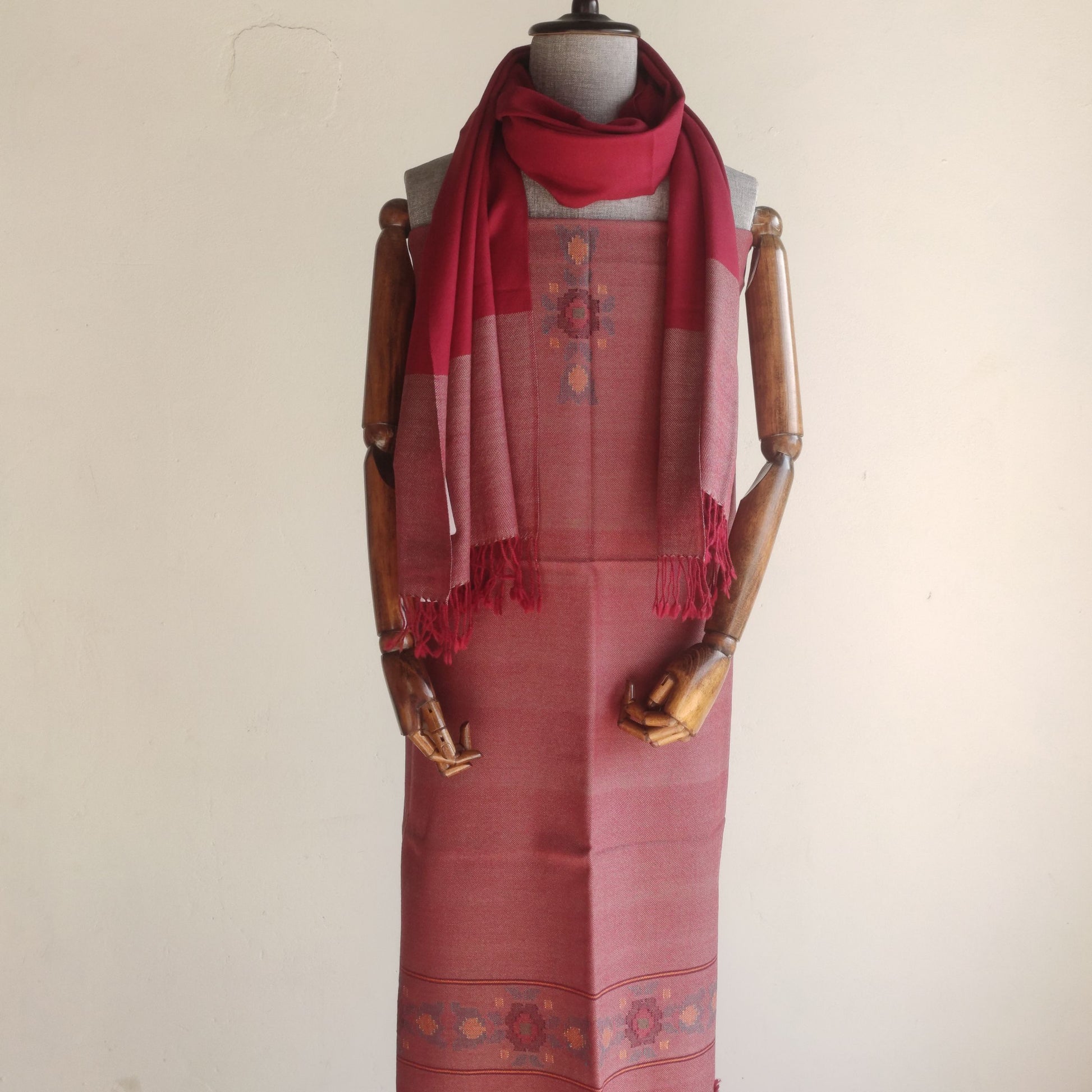 women's woolen suit pink