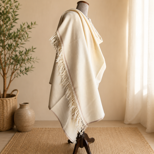 Mens Pure Merino Wool Kanni Shawl