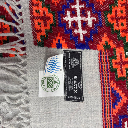 Authentic Kinnauri Hand-Woven Pure Merino Wool Shawl