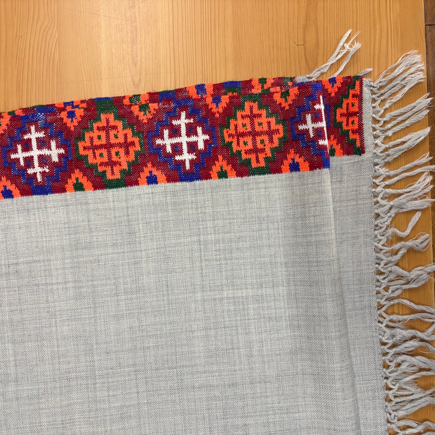 Authentic Kinnauri Hand-Woven Pure Merino Wool Shawl
