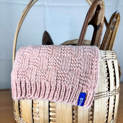 Kids Angora and Merino Wool Beige Beanie(Design Pattern may vary)