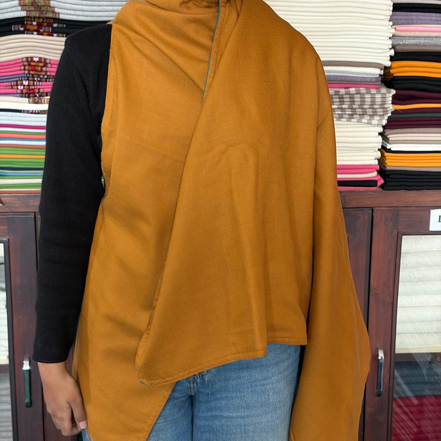 Women Reversible Capes Plain