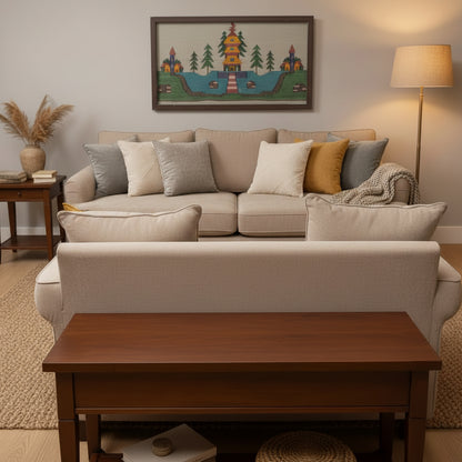 The Mountain Temple Painting