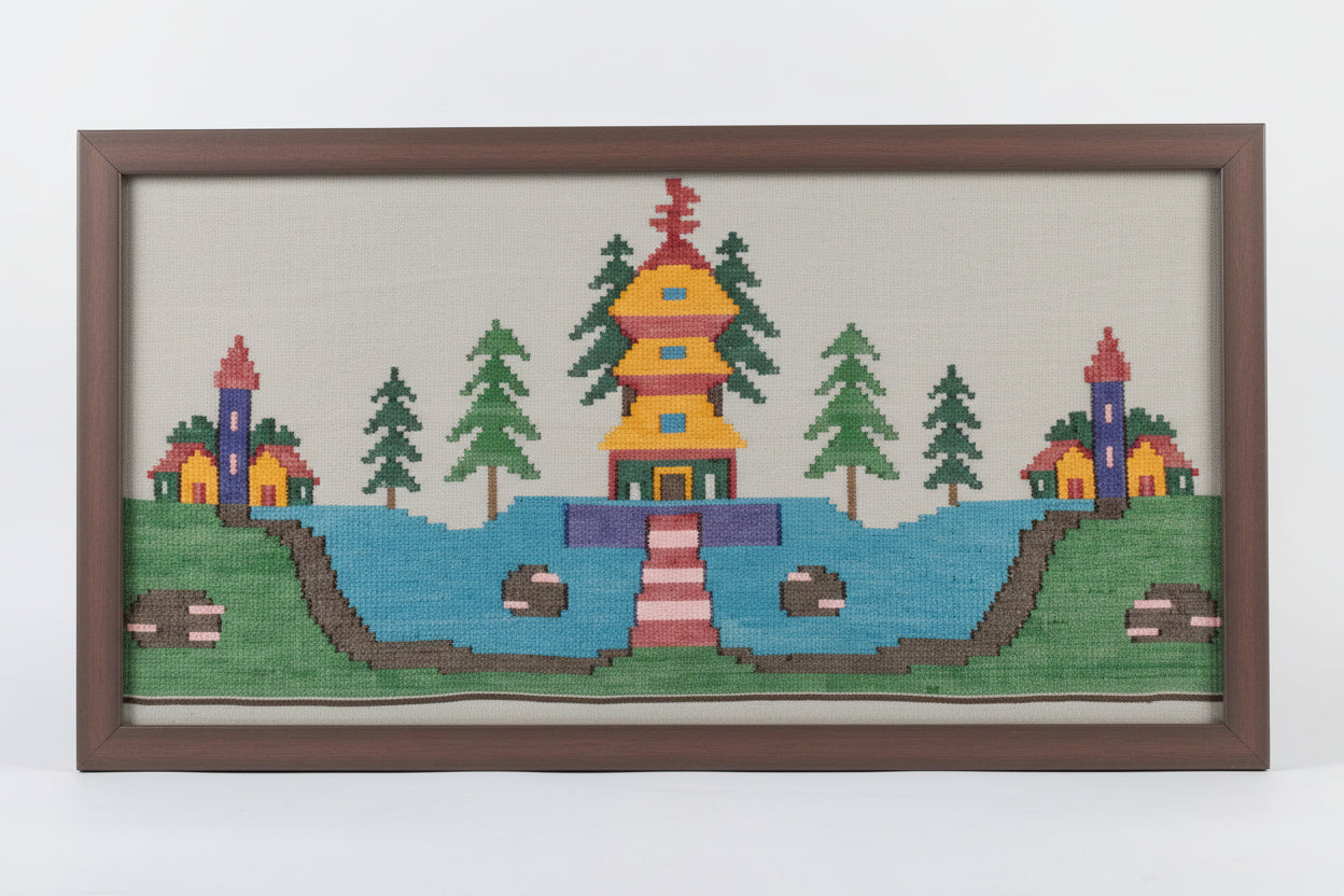 The Mountain Temple Painting