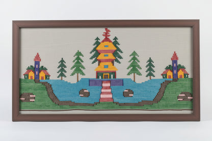 The Mountain Temple Painting