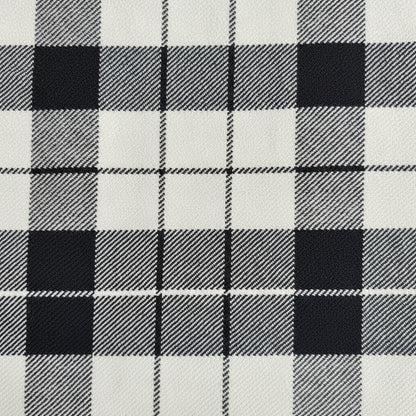 Hand Woven Pure Merino Wool Muffler (Black+White)