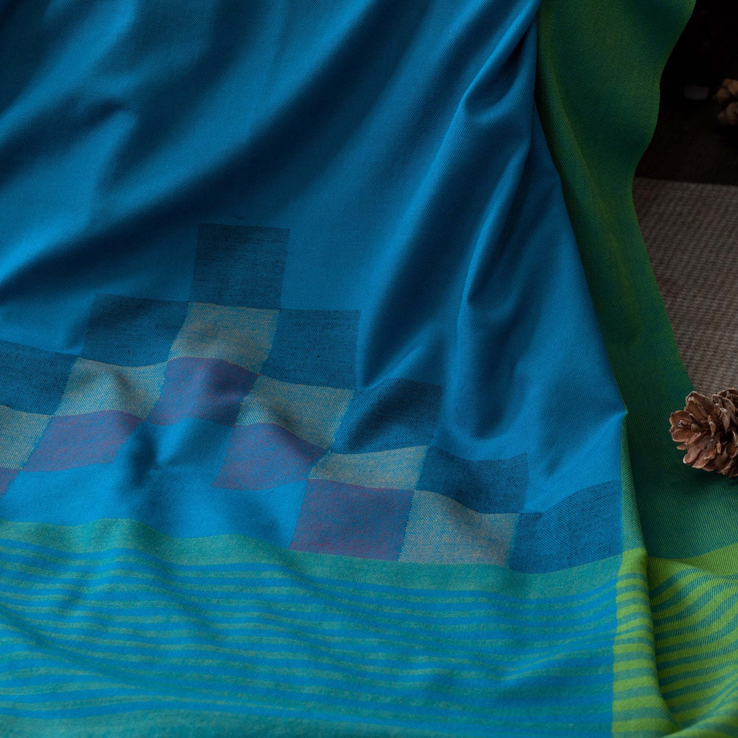 Mangala Merino Wool Shawl – Inspired by the Green Terraces of Himachal