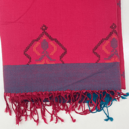 Pure Merino Wool Saree- Magenta (Limited Edition)