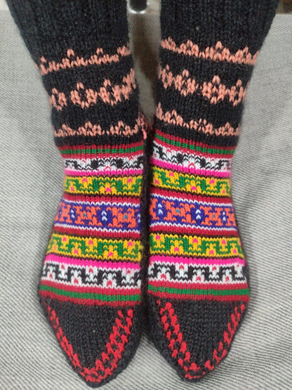 Black socks cashmilon - Bhuttico Shawls