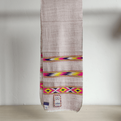 Hand Woven Angora+Wool Muffler - Bhuttico Shawls