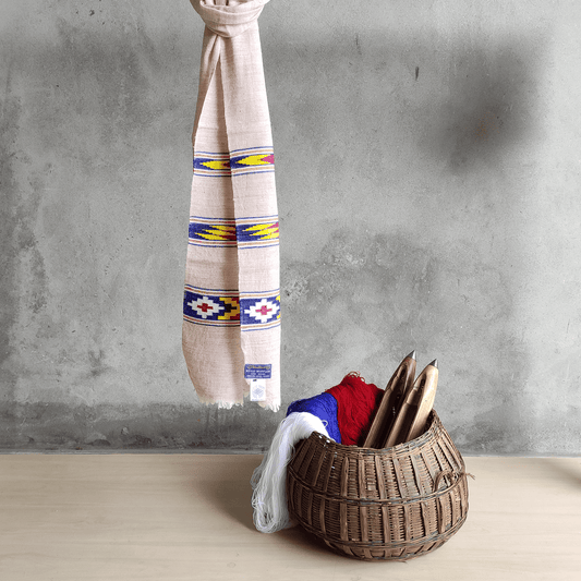 Hand Woven Muffler Angora+Wool - Bhuttico Shawls