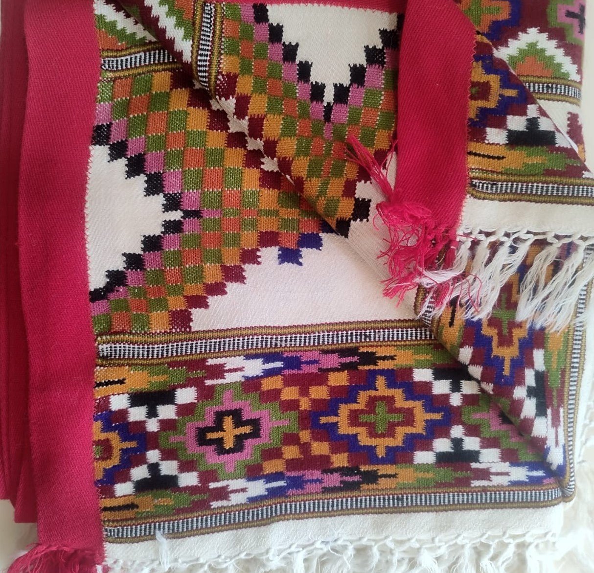 Hand Woven Pure Merino Wool Kullu Pattu - Bhuttico Shawls