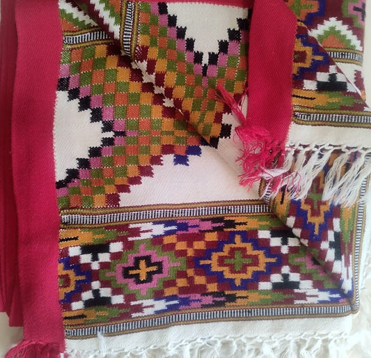 Hand Woven Pure Merino Wool Kullu Pattu - Bhuttico Shawls