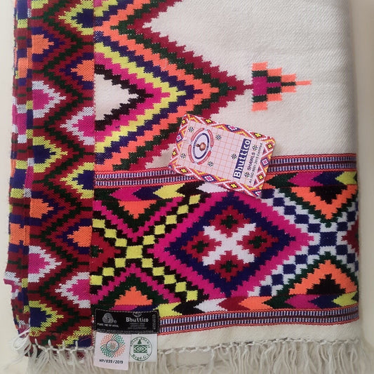 Hand Woven Pure Merino Wool Kullu Pattu - Bhuttico Shawls
