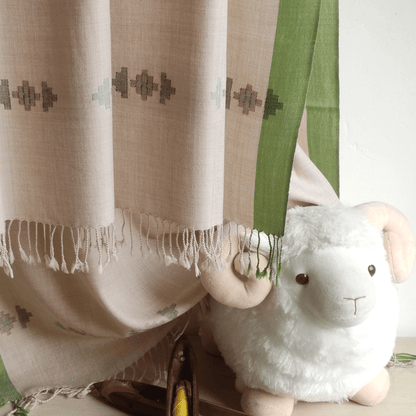 Hand Woven Pure Merino Wool Kullu Shawl - Bhuttico Shawls