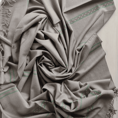 Hand Woven Pure Merino Wool Kullu Shawl - Bhuttico Shawls