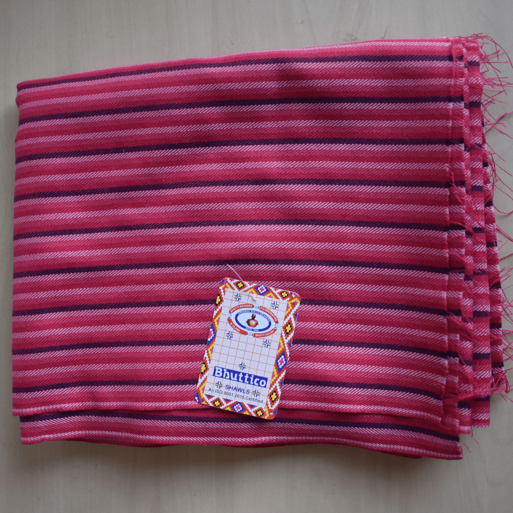 Hand Woven Pure Merino Wool Shirt Fabric - Bhuttico Shawls