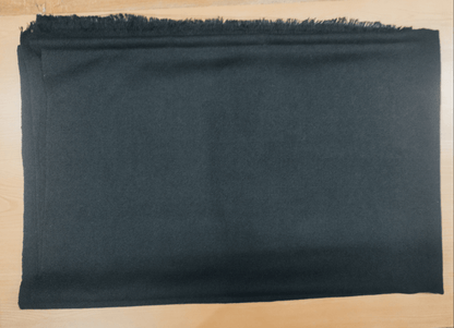 Hand Woven Pure Merino Wool Suit + Stole (Black + Orange) - Bhuttico Shawls