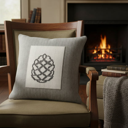 Handwoven wool cushion cover set of 6, 41x41 cm - styled view