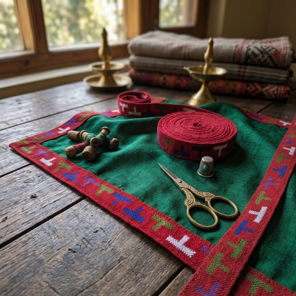 Kullu Patti lace (border) for suit cashmilon