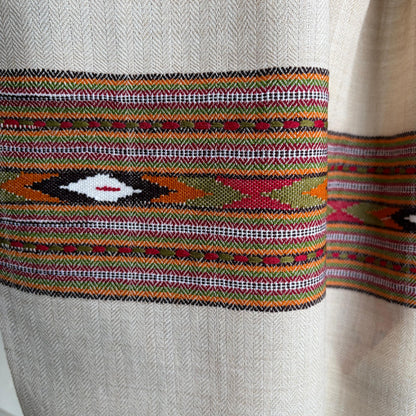 Unisex Pure Merino Wool Muffler (Beige)