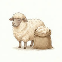 Natural wool