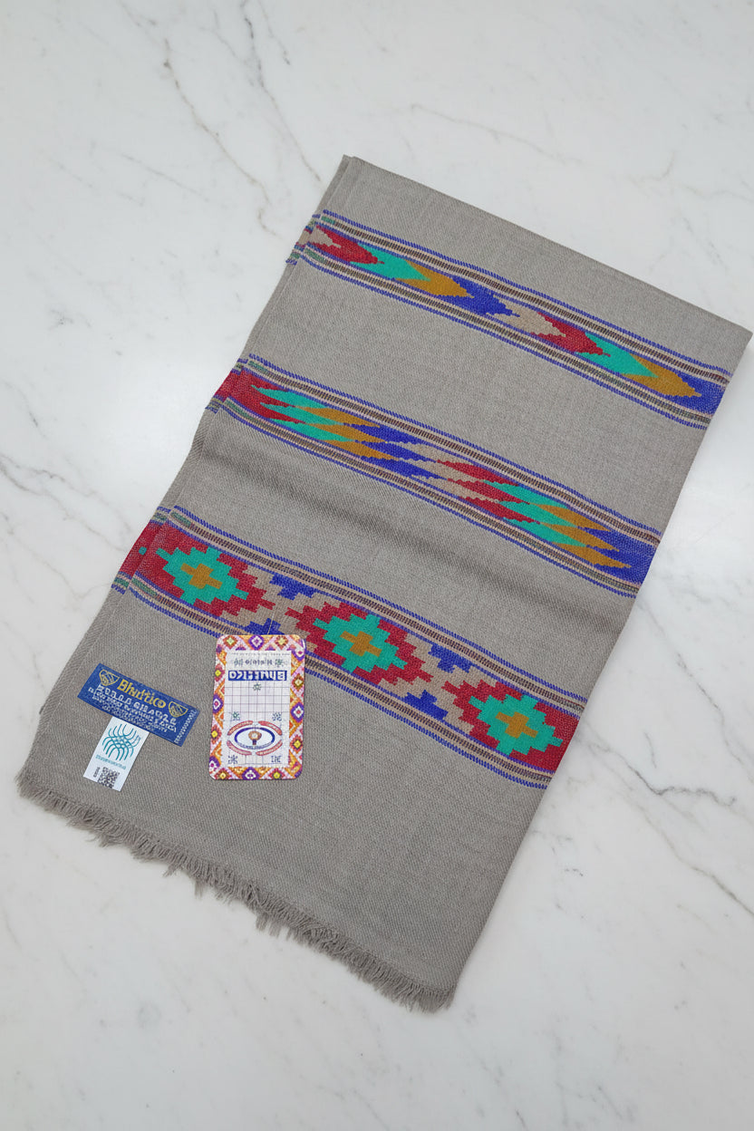 Hand Woven Muffler Pashmina and Wool Blend