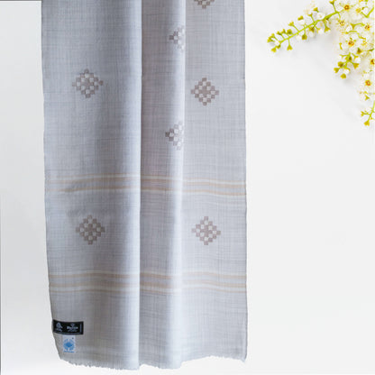 Women Merino Wool Stole- Grey
